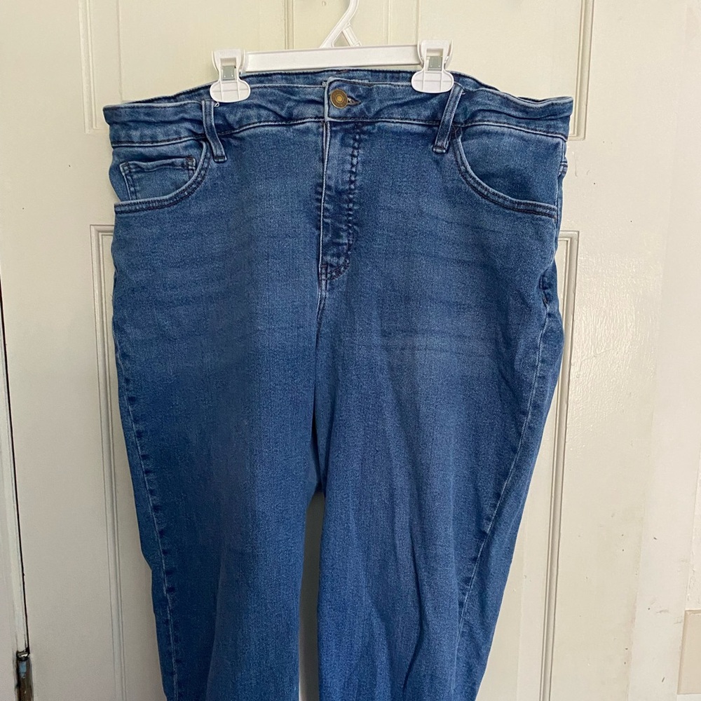 Denim Jeans Women’s sz 18 high waist wide leg